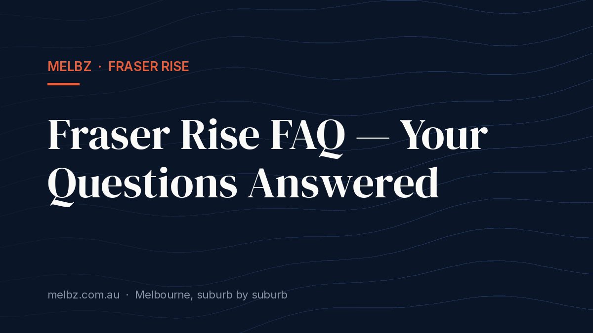 Title card: Fraser Rise FAQ — Your Questions Answered