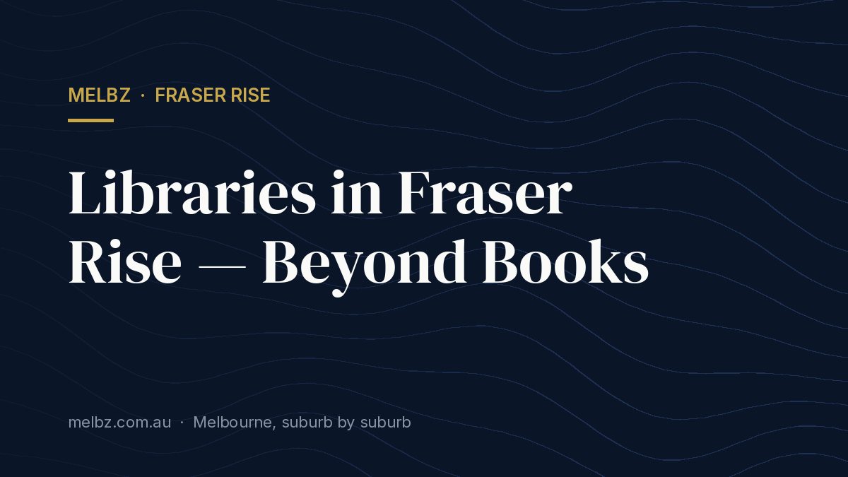 Title card: Libraries in Fraser Rise — Beyond Books