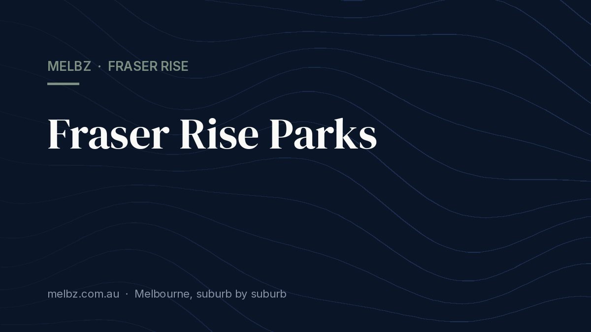 Title card: Fraser Rise Parks