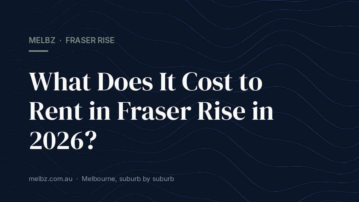 Title card: What Does It Cost to Rent in Fraser Rise in 2026?