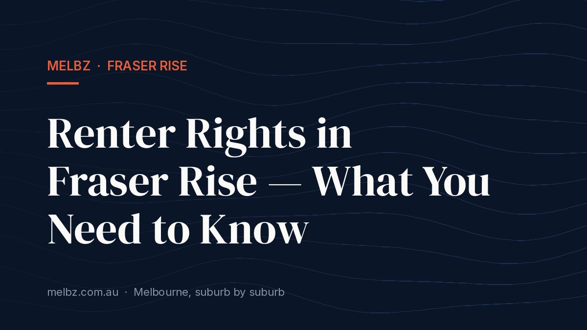 Title card: Renter Rights in Fraser Rise — What You Need to Know