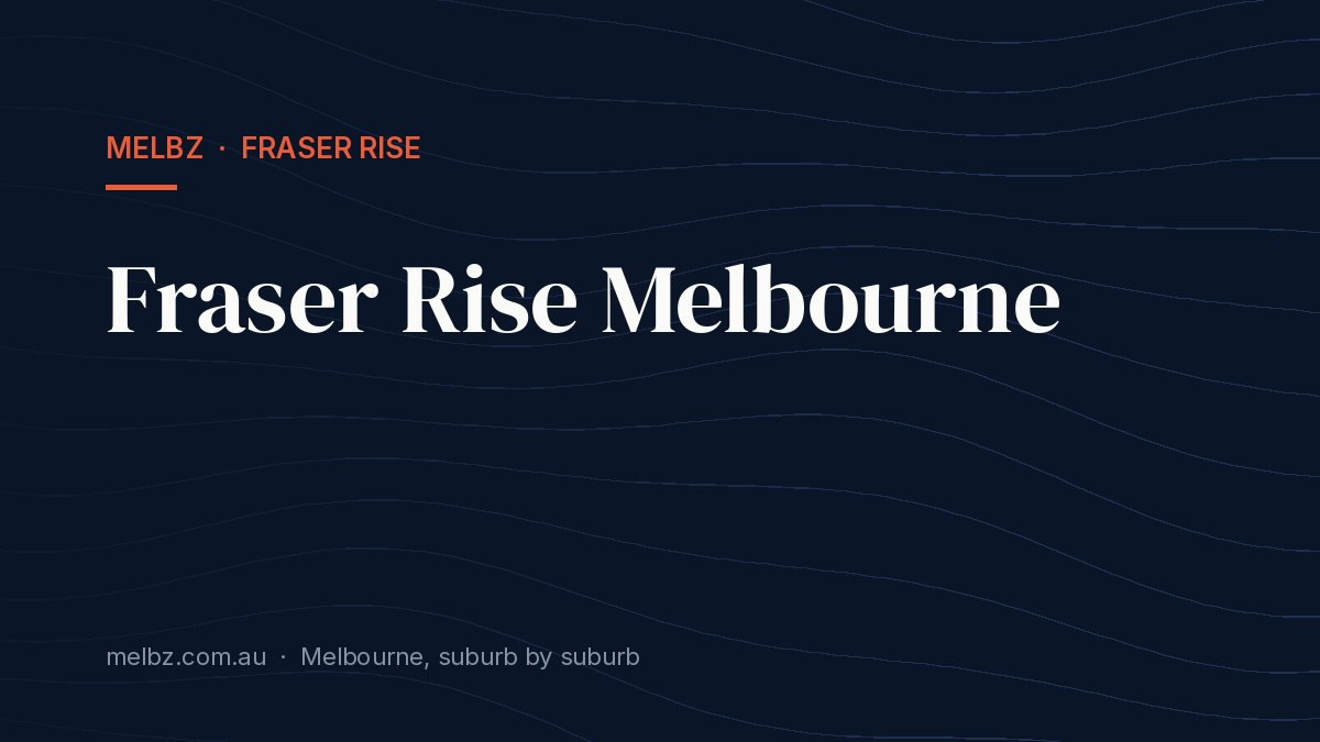 Title card: Fraser Rise Melbourne