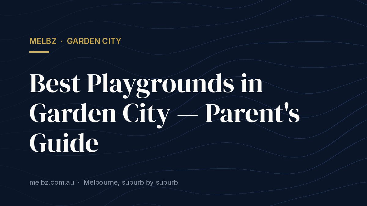 Title card: Best Playgrounds in Garden City — Parent's Guide