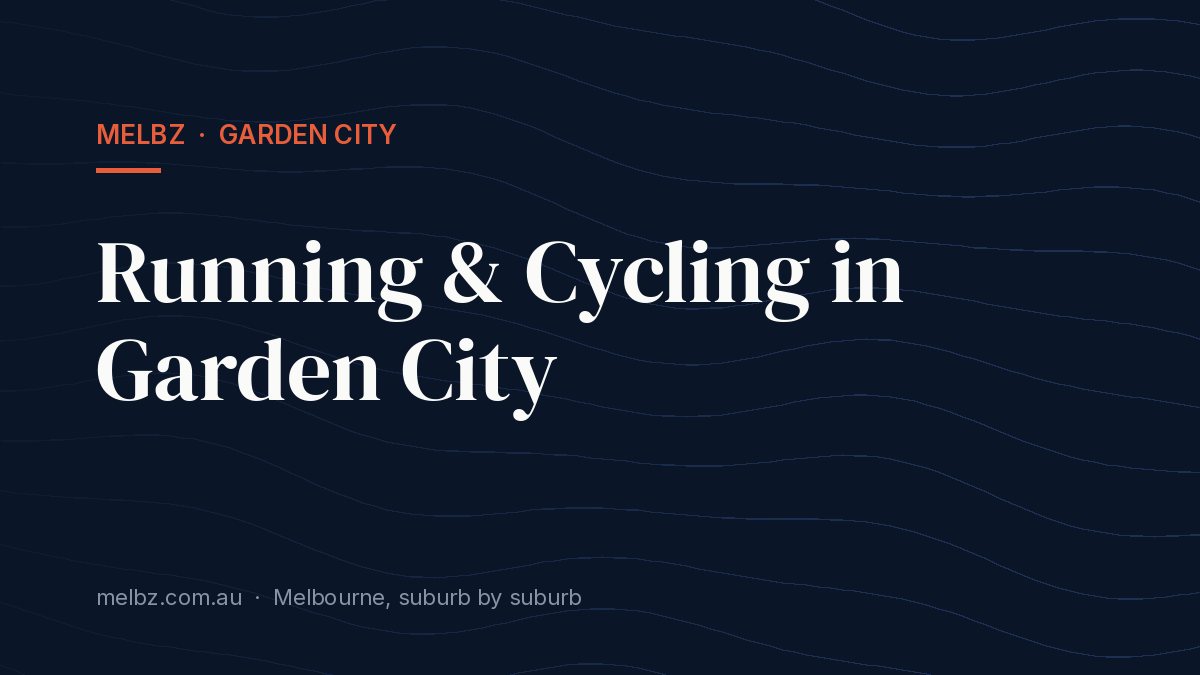 Title card: Running & Cycling in Garden City