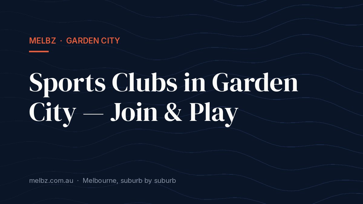 Title card: Sports Clubs in Garden City — Join & Play