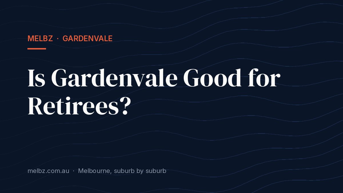 Title card: Is Gardenvale Good for Retirees?
