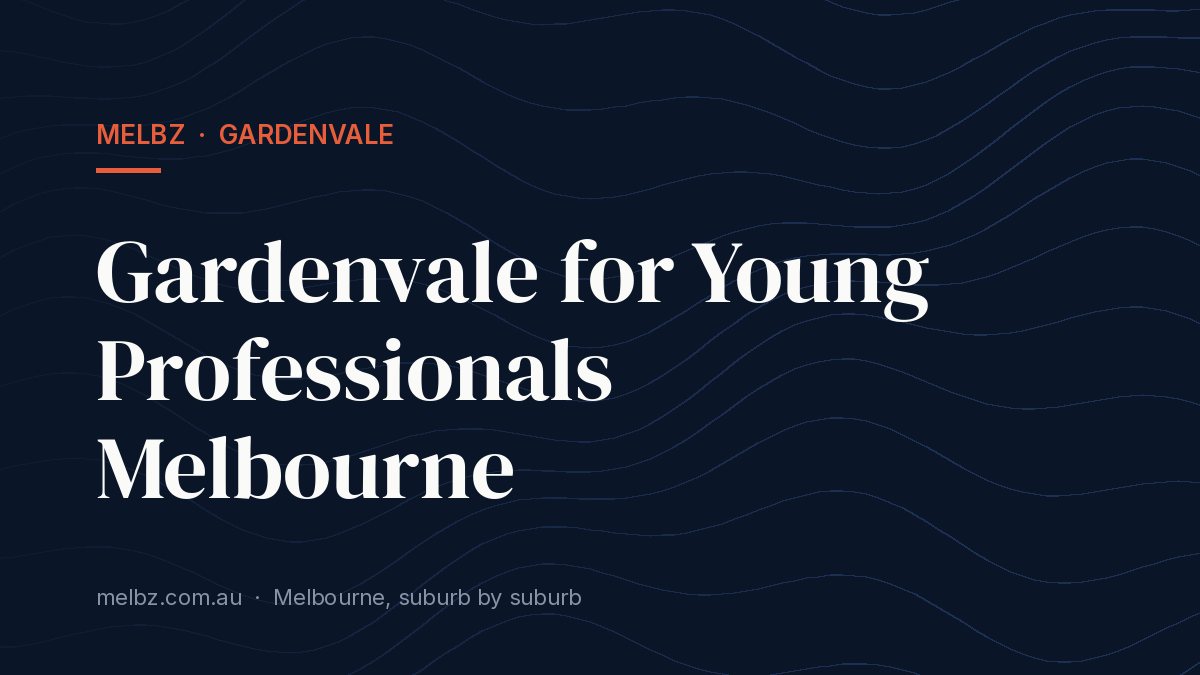 Title card: Gardenvale for Young Professionals Melbourne