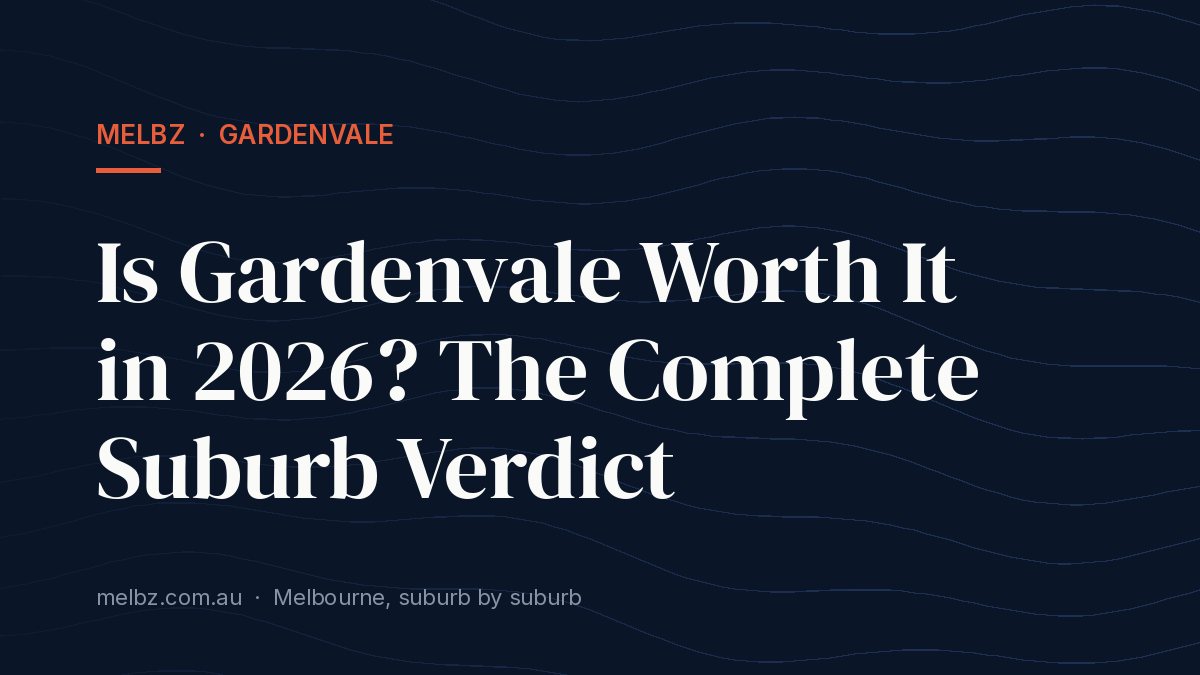Title card: Is Gardenvale Worth It in 2026? The Complete Suburb Verdict