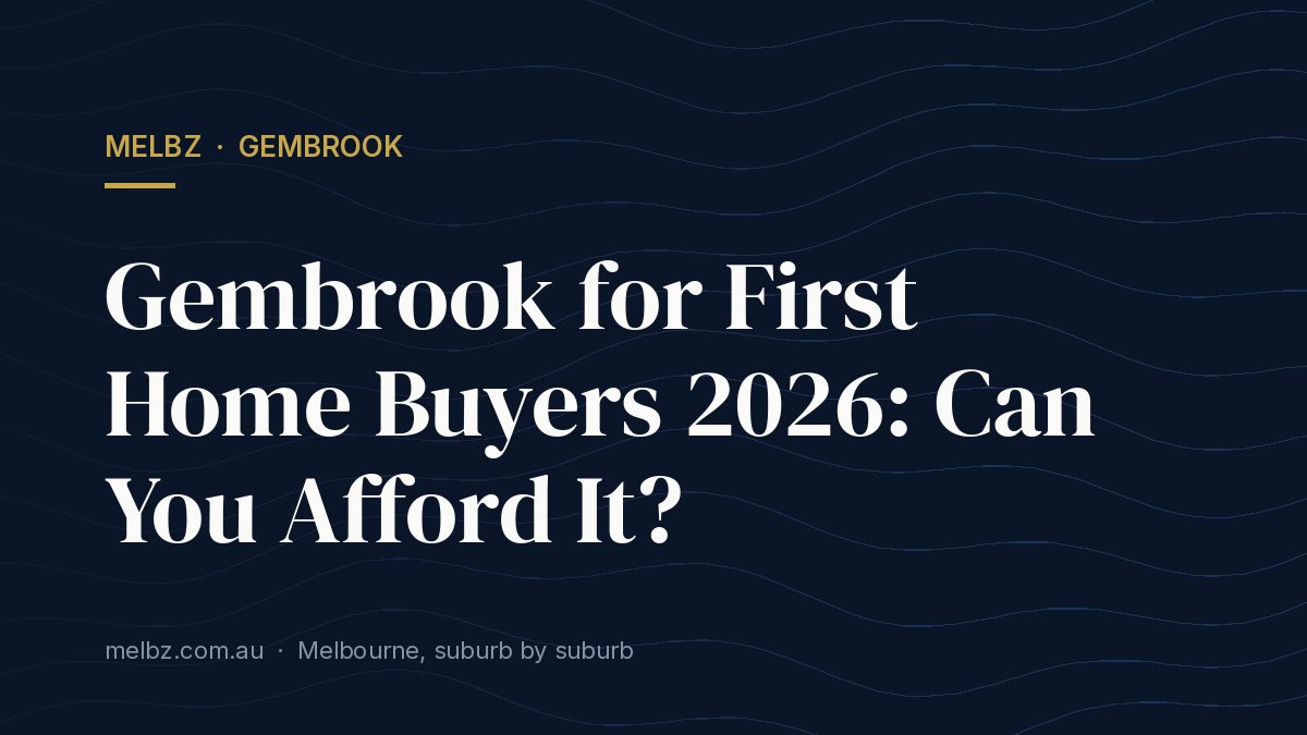 Title card: Gembrook for First Home Buyers 2026: Can You Afford It?