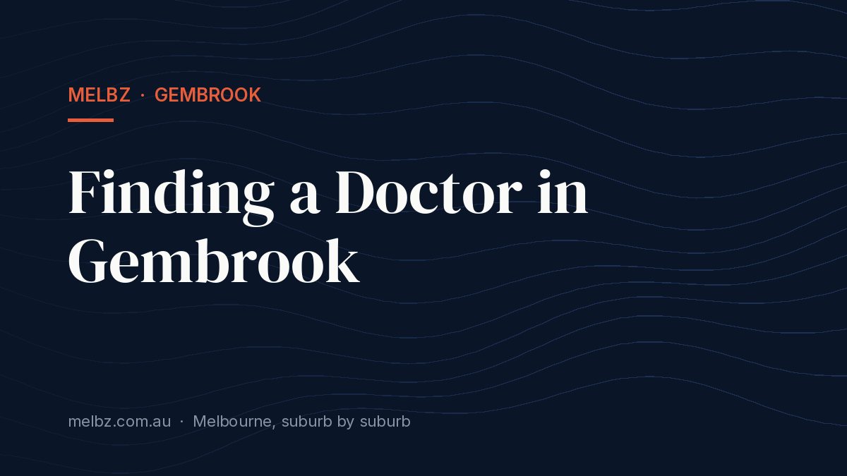 Title card: Finding a Doctor in Gembrook