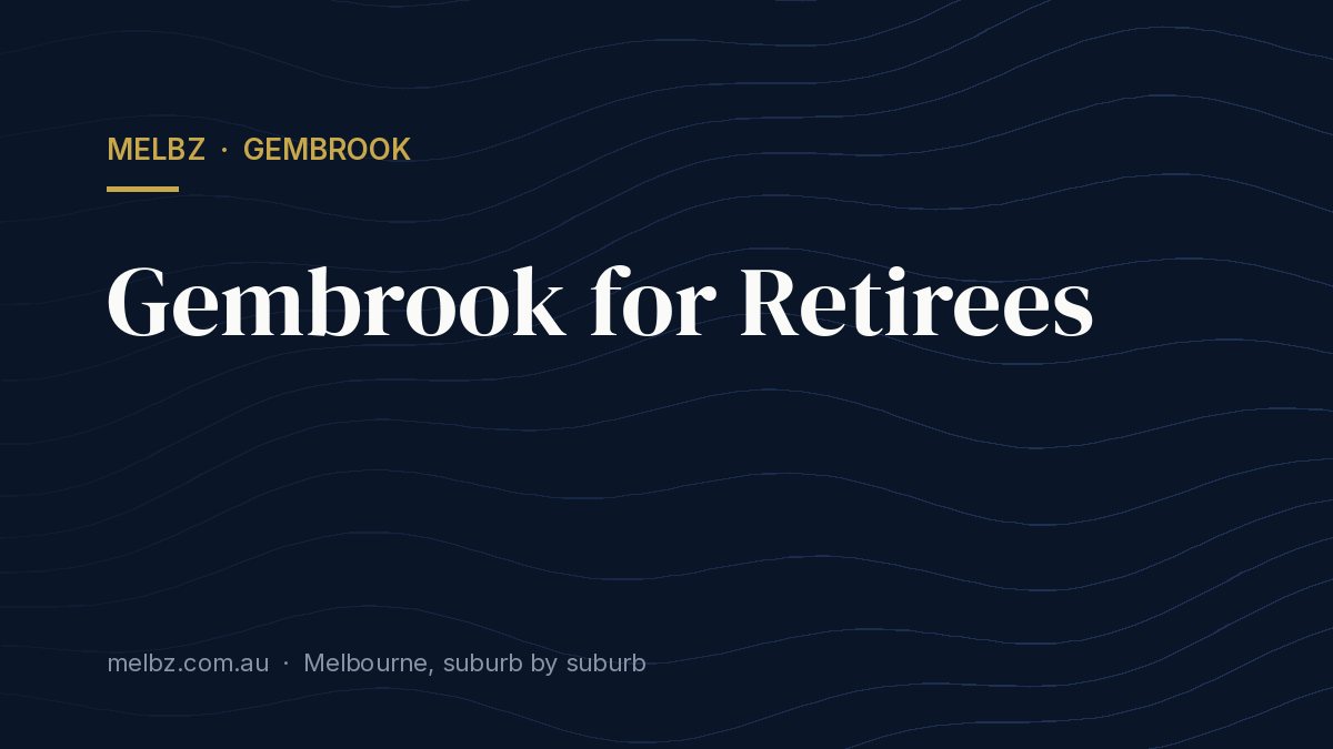 Title card: Gembrook for Retirees