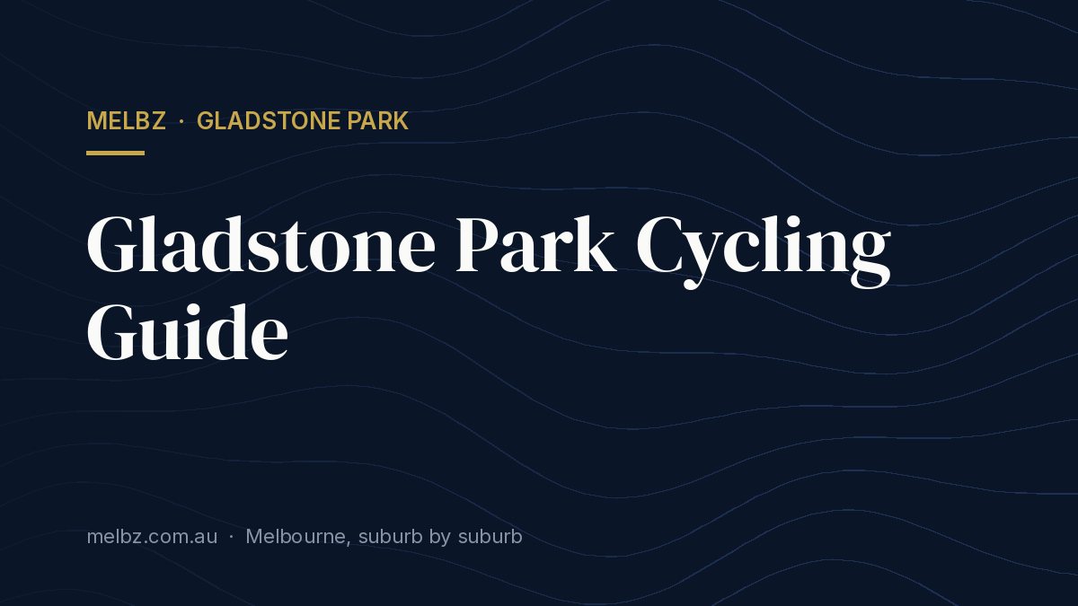 Title card: Gladstone Park Cycling Guide