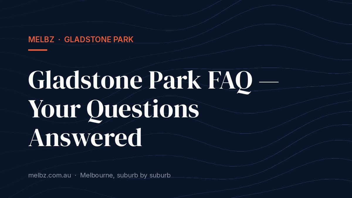 Title card: Gladstone Park FAQ — Your Questions Answered