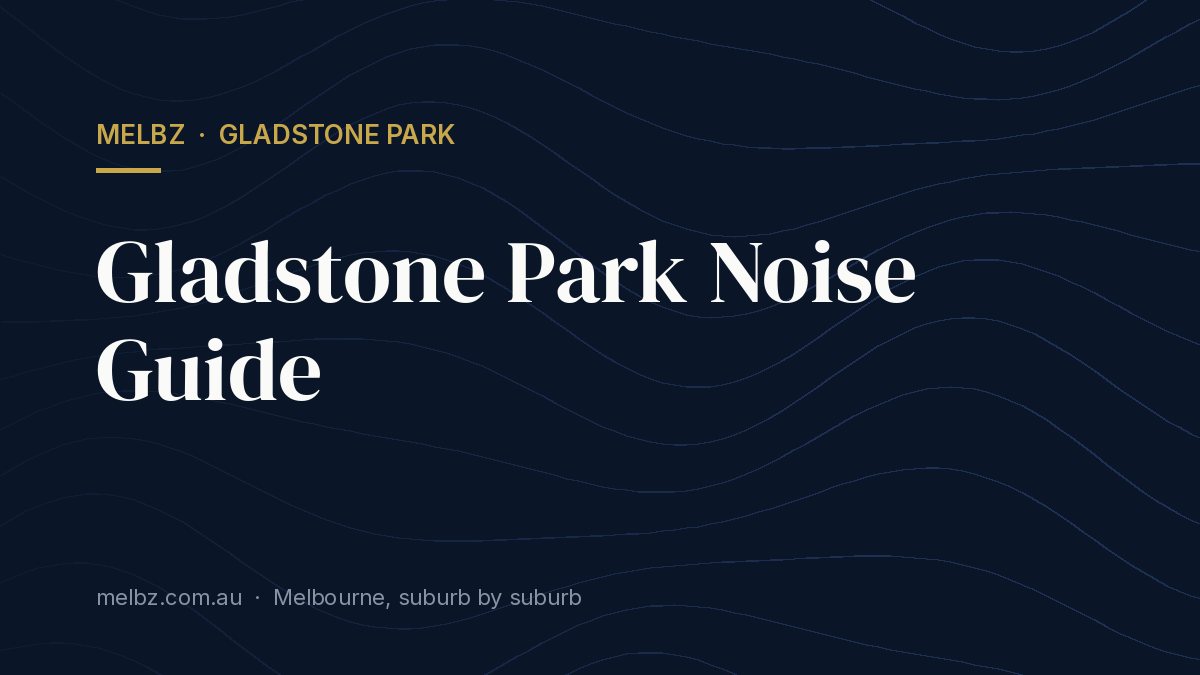 Title card: Gladstone Park Noise Guide