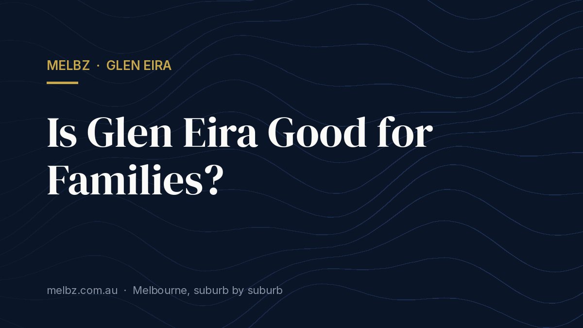 Title card: Is Glen Eira Good for Families?