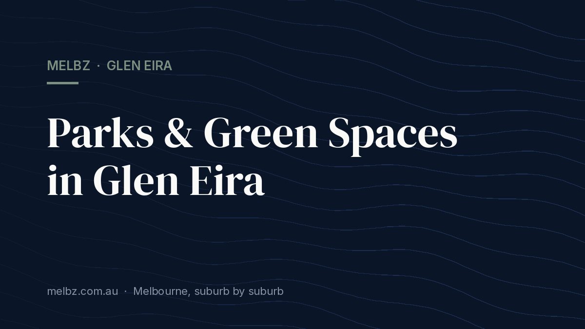 Title card: Parks & Green Spaces in Glen Eira