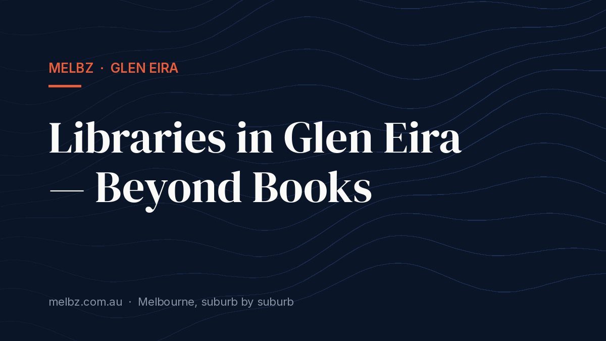 Title card: Libraries in Glen Eira — Beyond Books