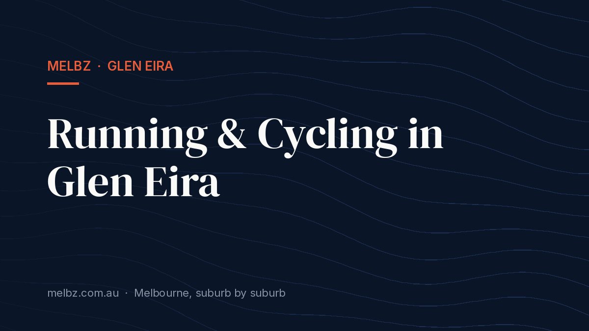 Title card: Running & Cycling in Glen Eira