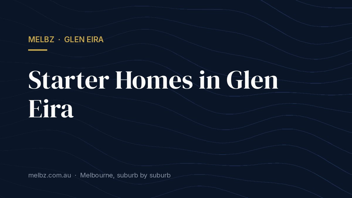 Title card: Starter Homes in Glen Eira
