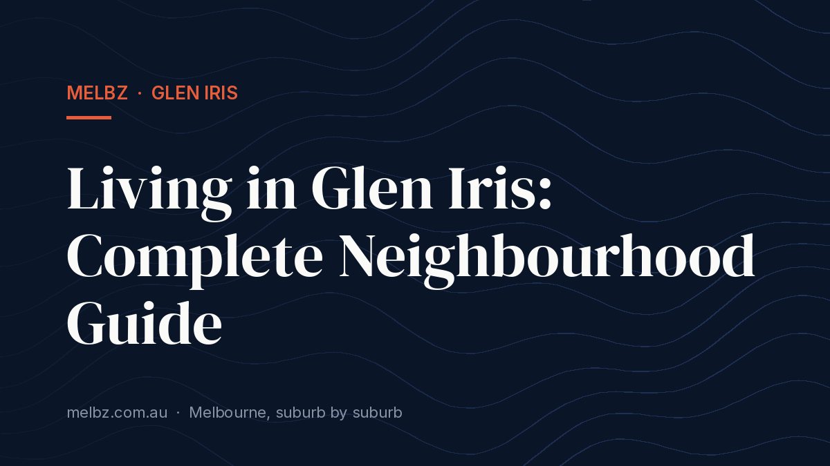 Title card: Living in Glen Iris: Complete Neighbourhood Guide