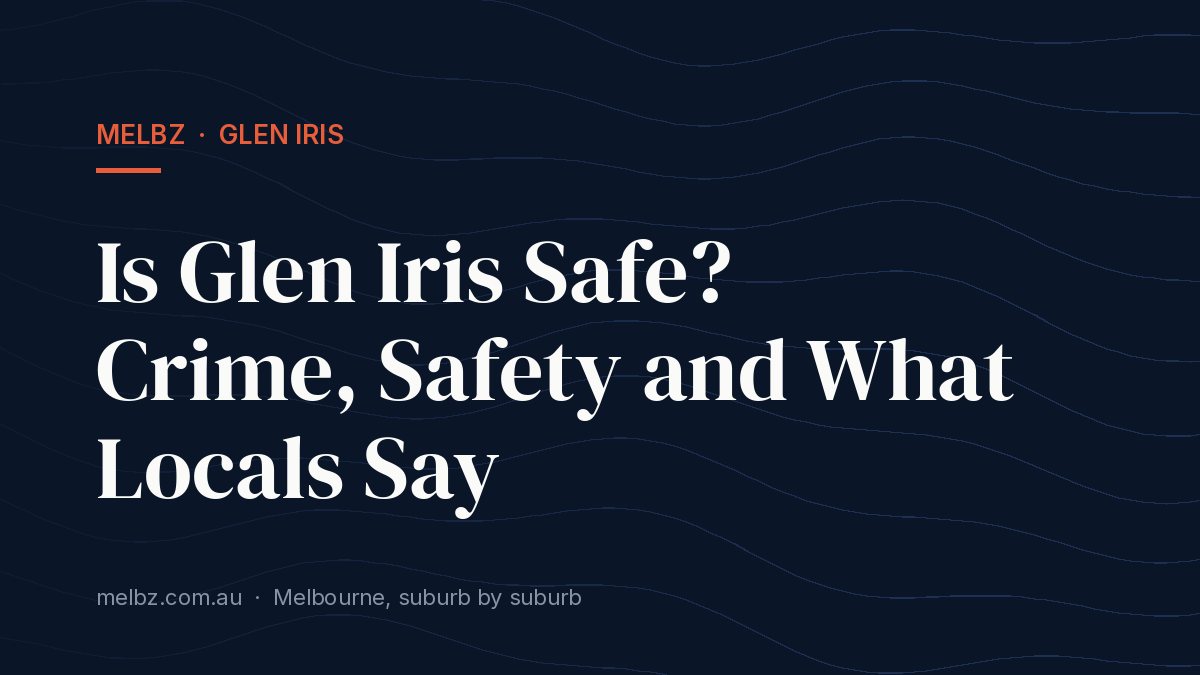 Title card: Is Glen Iris Safe? Crime, Safety and What Locals Say