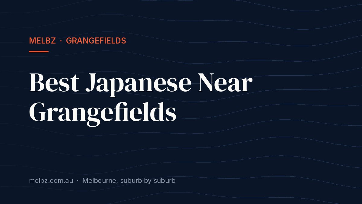 Title card: Best Japanese Near Grangefields
