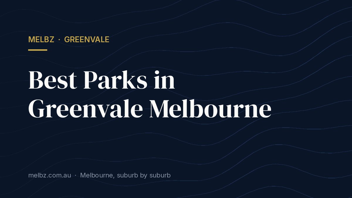 Title card: Best Parks in Greenvale Melbourne