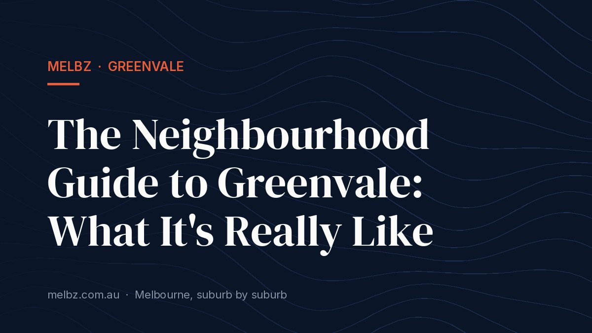 Title card: The Neighbourhood Guide to Greenvale: What It's Really Like