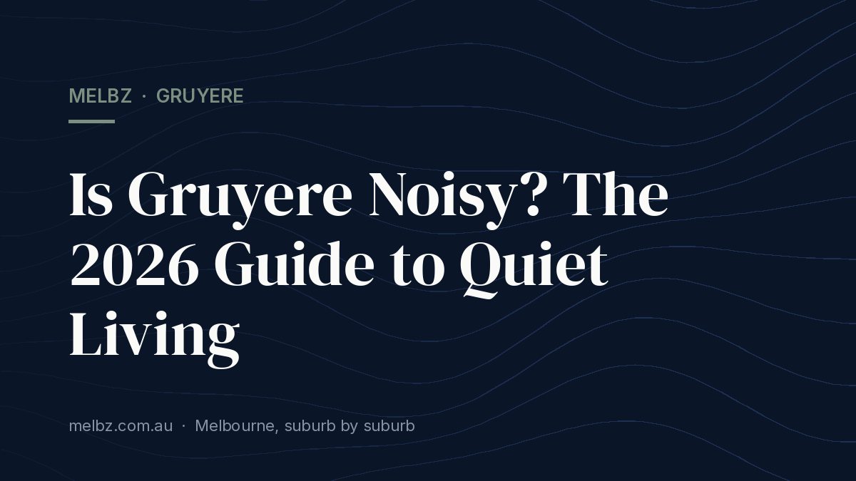 Title card: Is Gruyere Noisy? The 2026 Guide to Quiet Living
