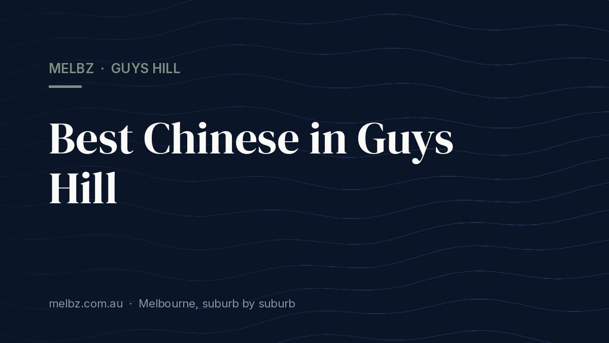 Title card: Best Chinese in Guys Hill