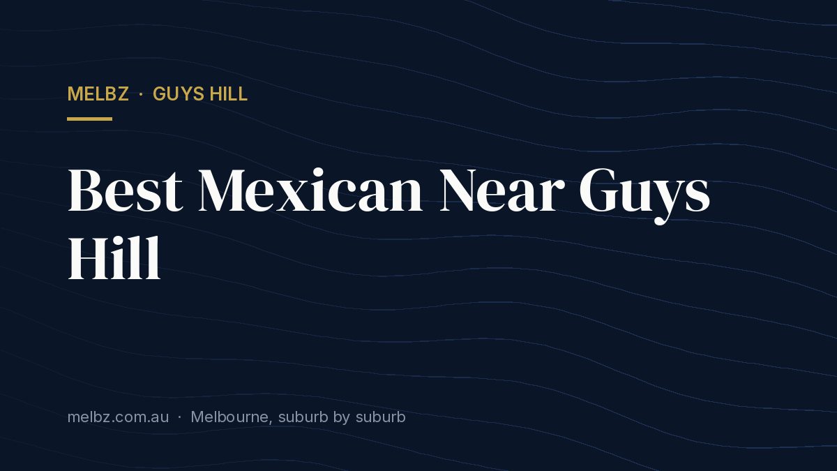 Title card: Best Mexican Near Guys Hill