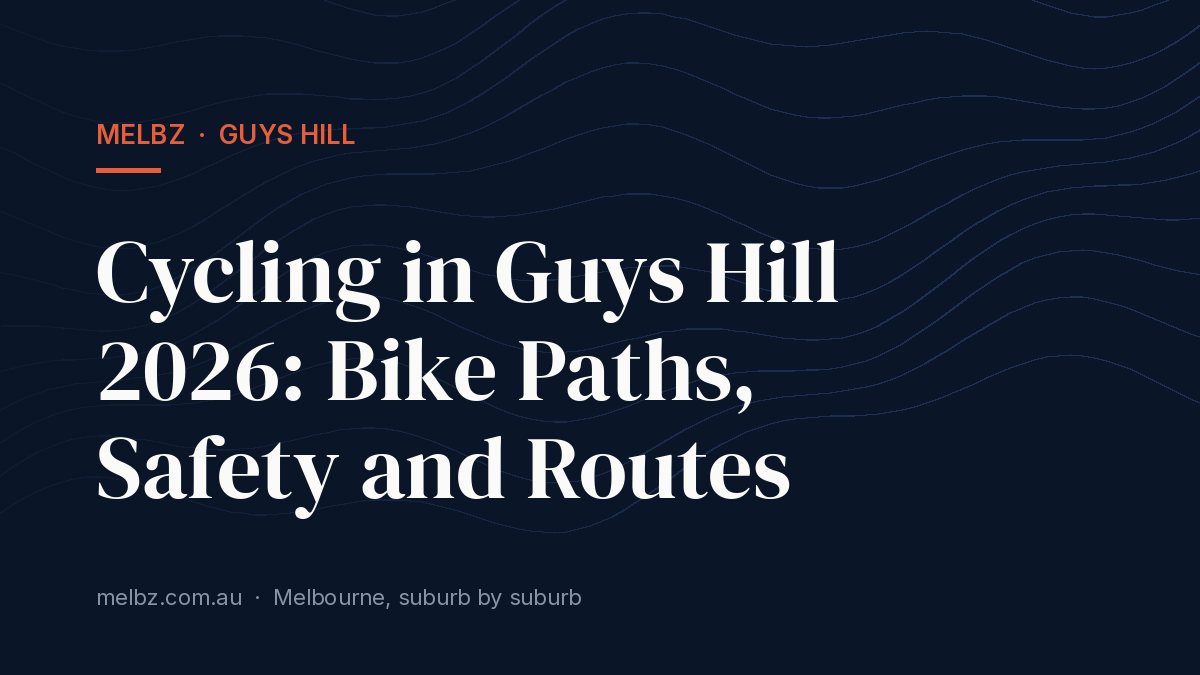 Title card: Cycling in Guys Hill 2026: Bike Paths, Safety and Routes