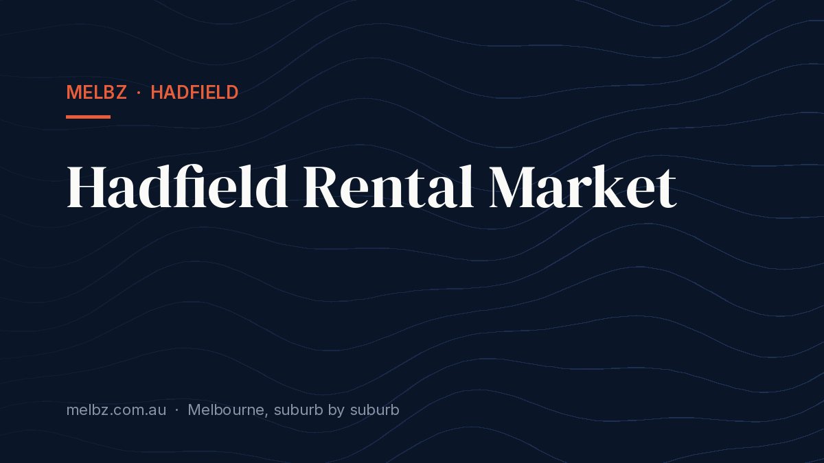 Title card: Hadfield Rental Market
