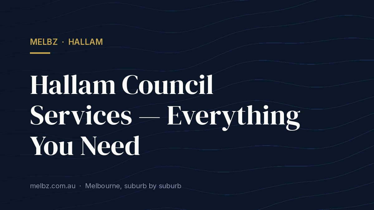 Title card: Hallam Council Services — Everything You Need