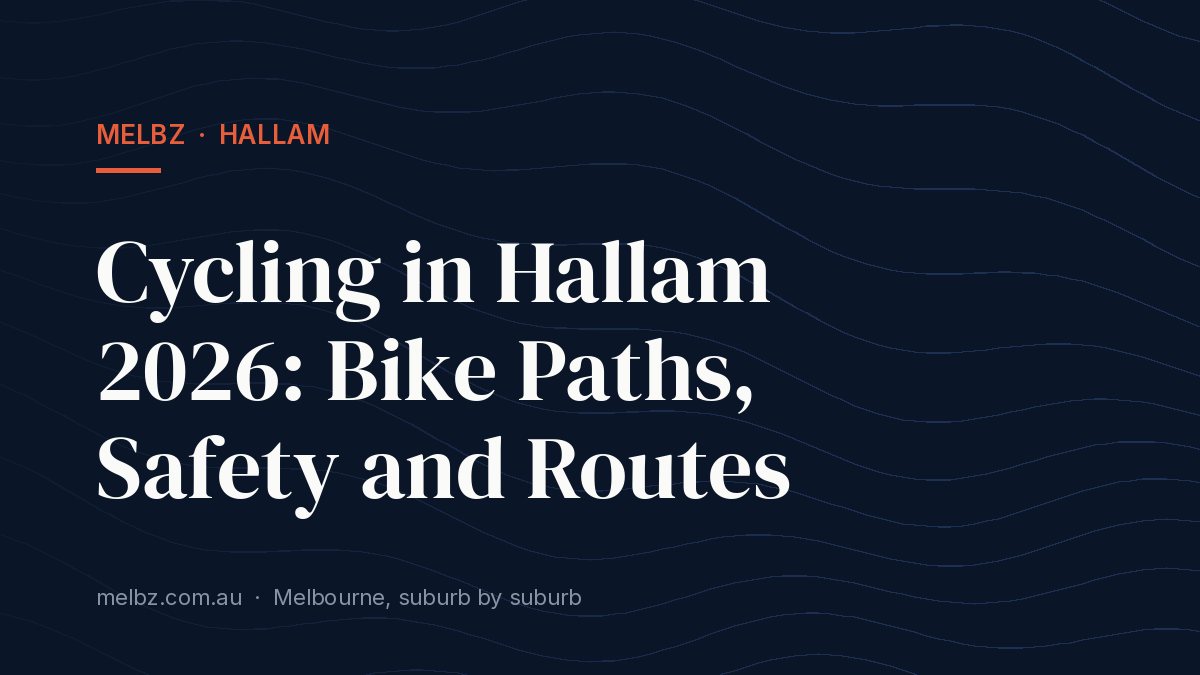 Title card: Cycling in Hallam 2026: Bike Paths, Safety and Routes