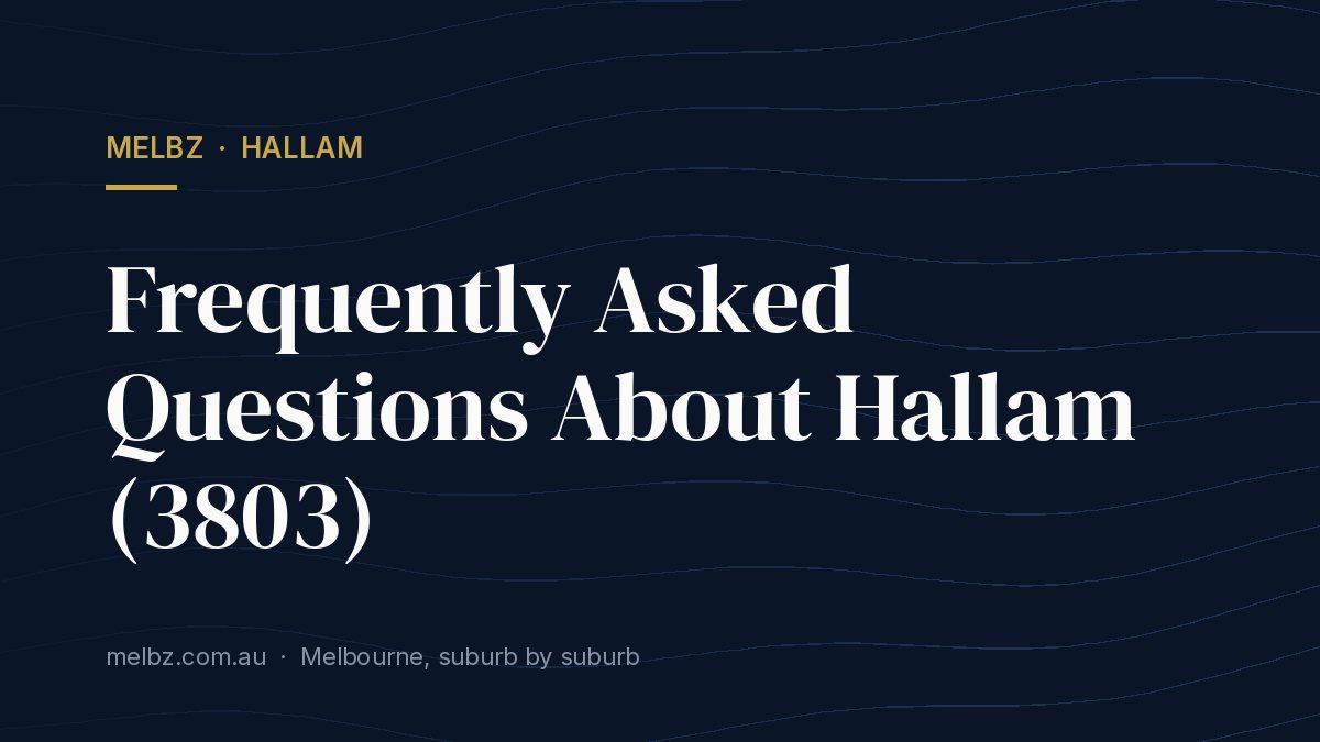 Title card: Frequently Asked Questions About Hallam (3803)
