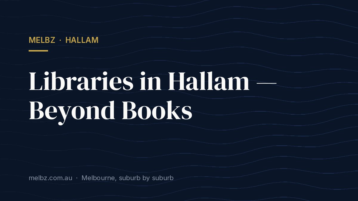 Title card: Libraries in Hallam — Beyond Books