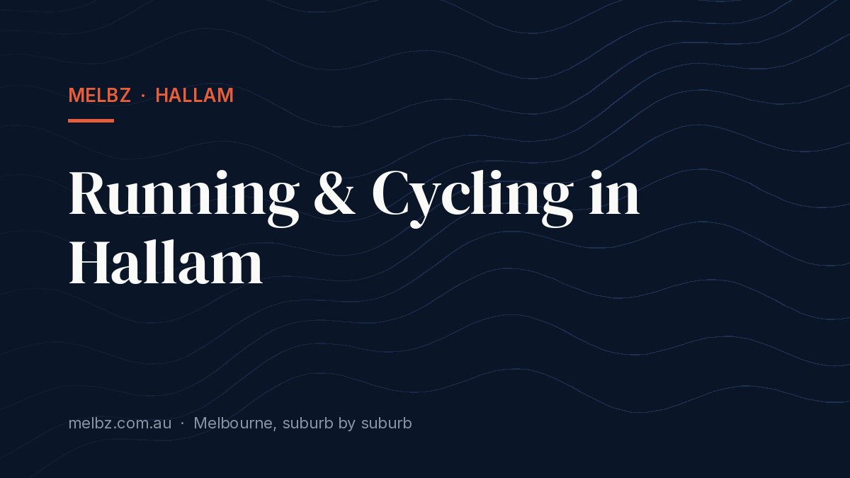 Title card: Running & Cycling in Hallam
