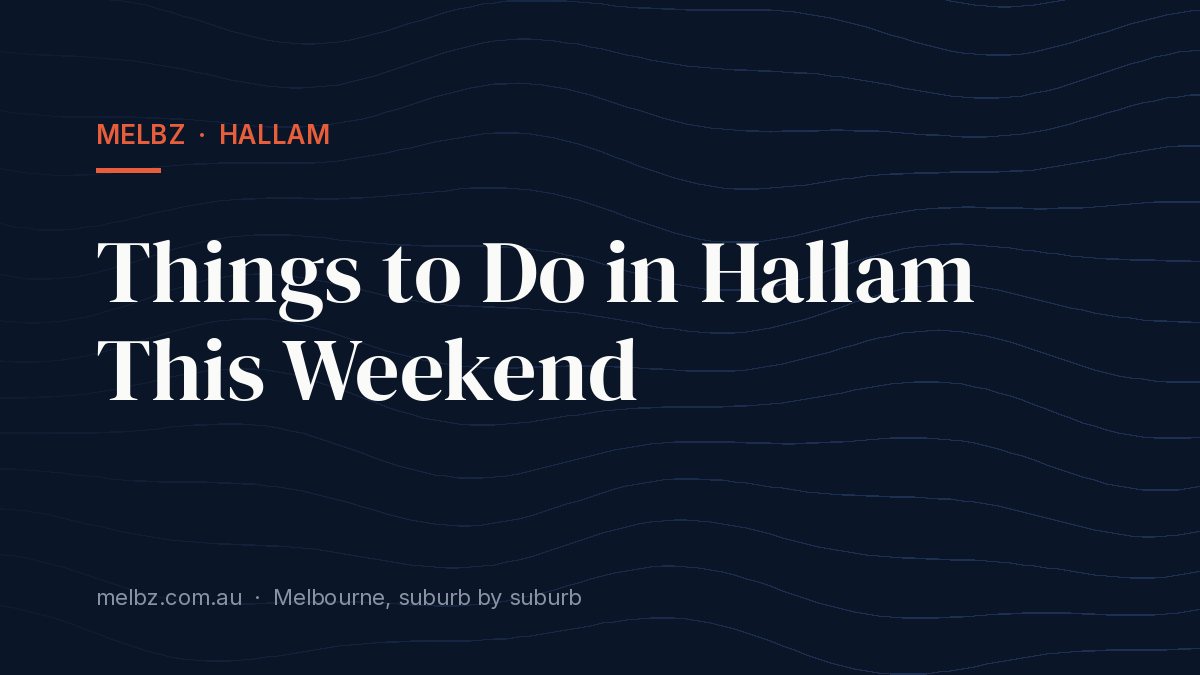 Title card: Things to Do in Hallam This Weekend