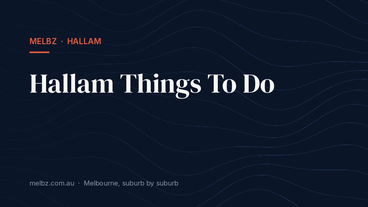 Title card: Hallam Things To Do