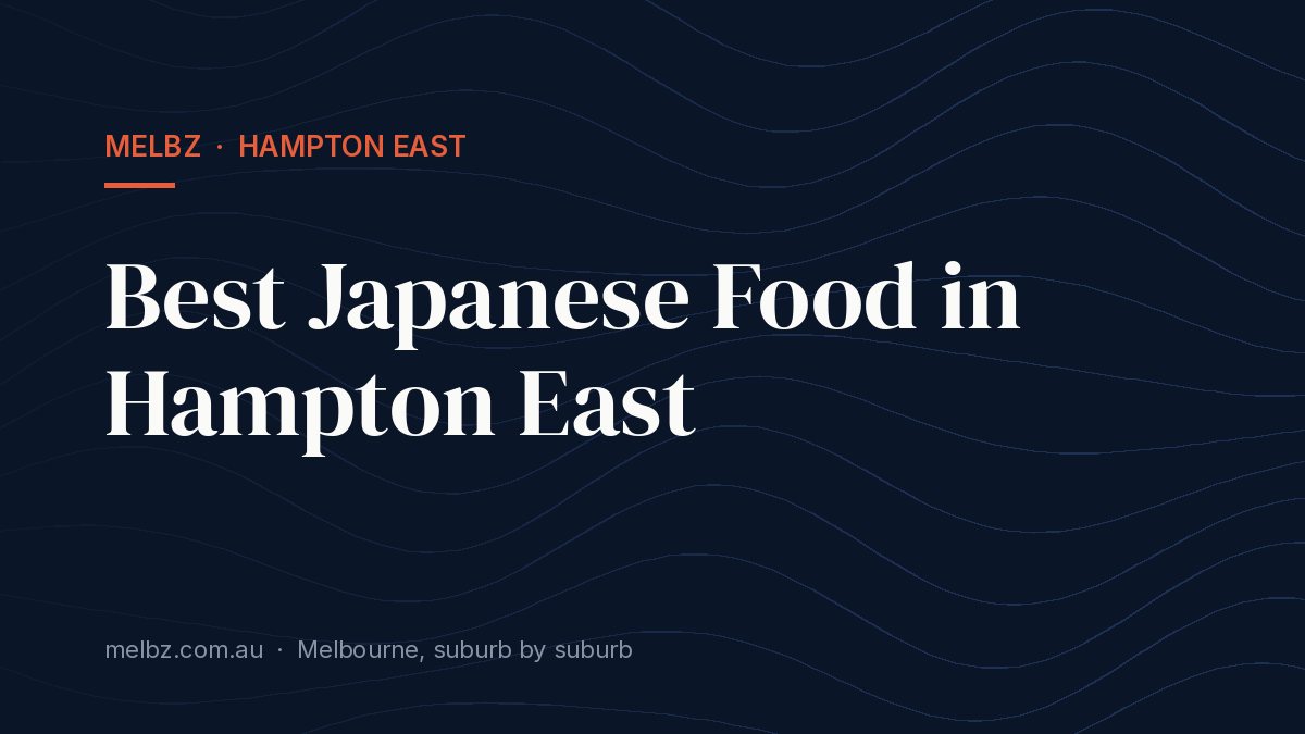 Title card: Best Japanese Food in Hampton East
