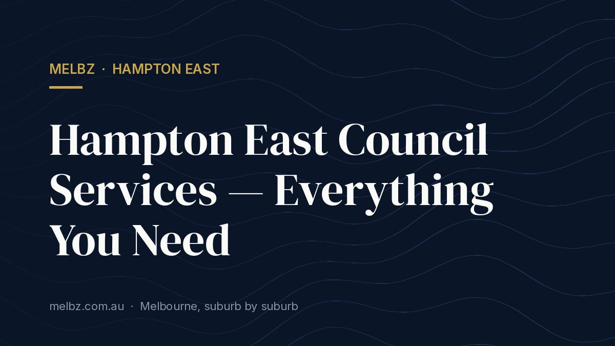 Title card: Hampton East Council Services — Everything You Need