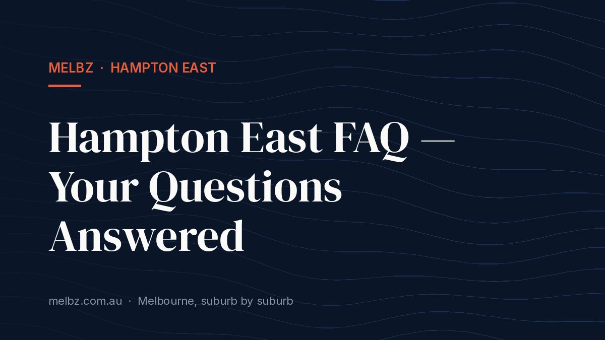 Title card: Hampton East FAQ — Your Questions Answered
