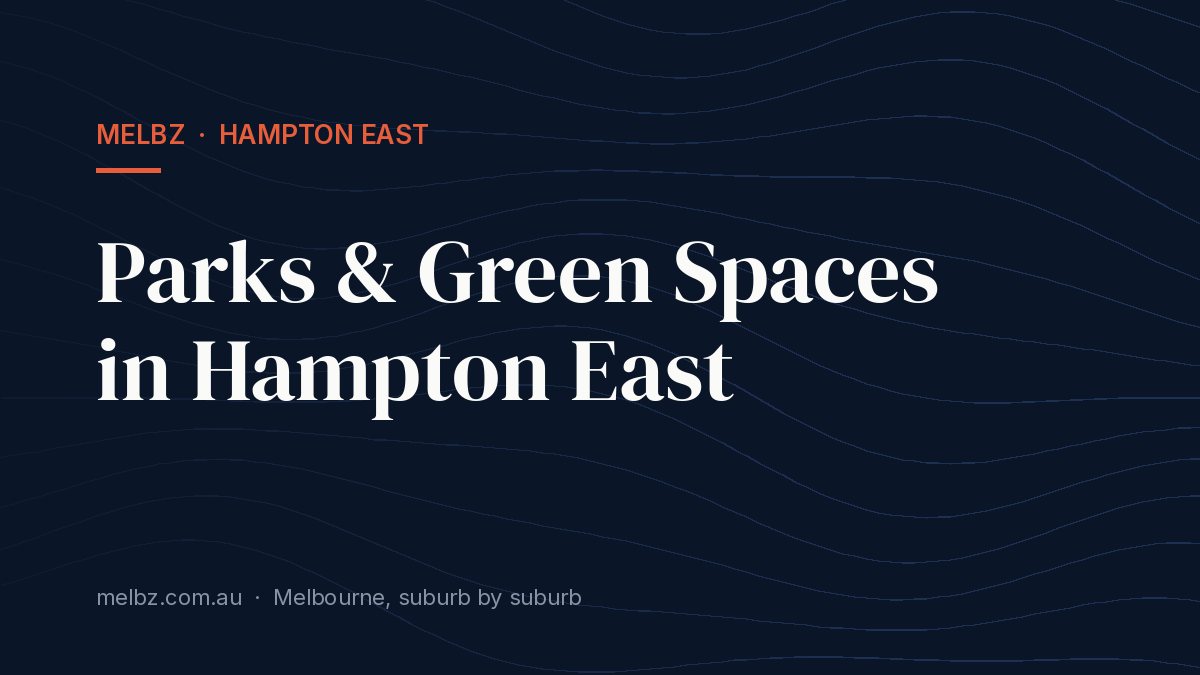 Title card: Parks & Green Spaces in Hampton East