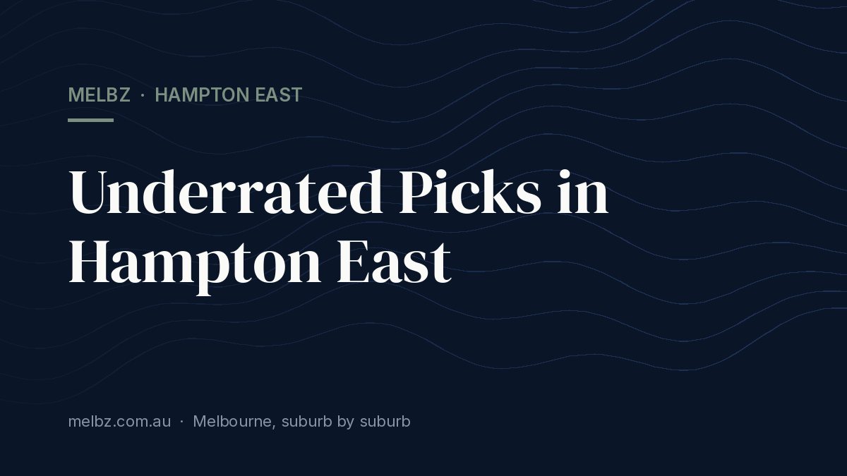 Title card: Underrated Picks in Hampton East