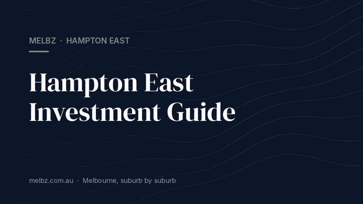 Title card: Hampton East Investment Guide