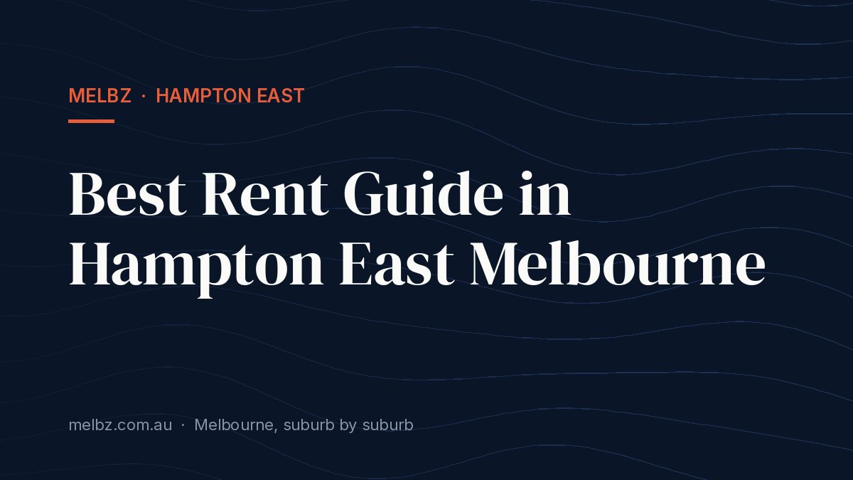 Title card: Best Rent Guide in Hampton East Melbourne