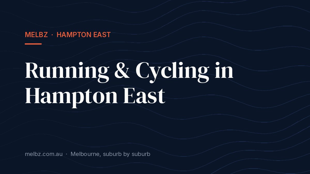 Title card: Running & Cycling in Hampton East