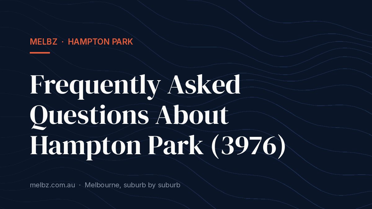 Title card: Frequently Asked Questions About Hampton Park (3976)