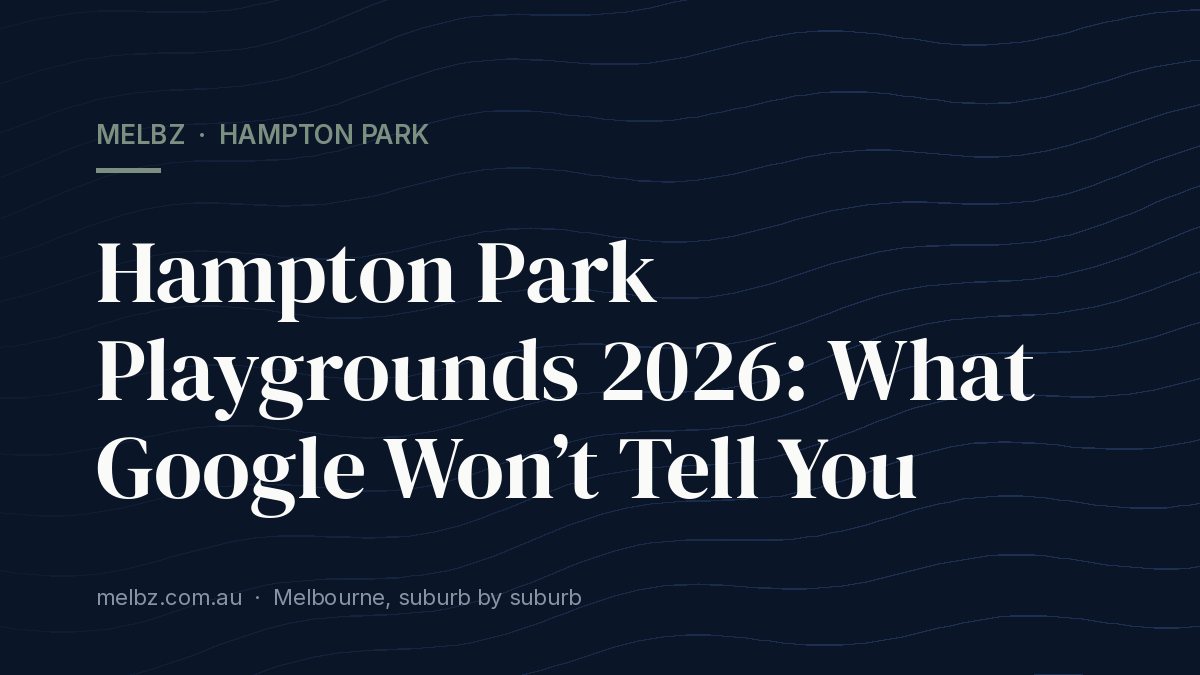 Title card: Hampton Park Playgrounds 2026: What Google Won’t Tell You